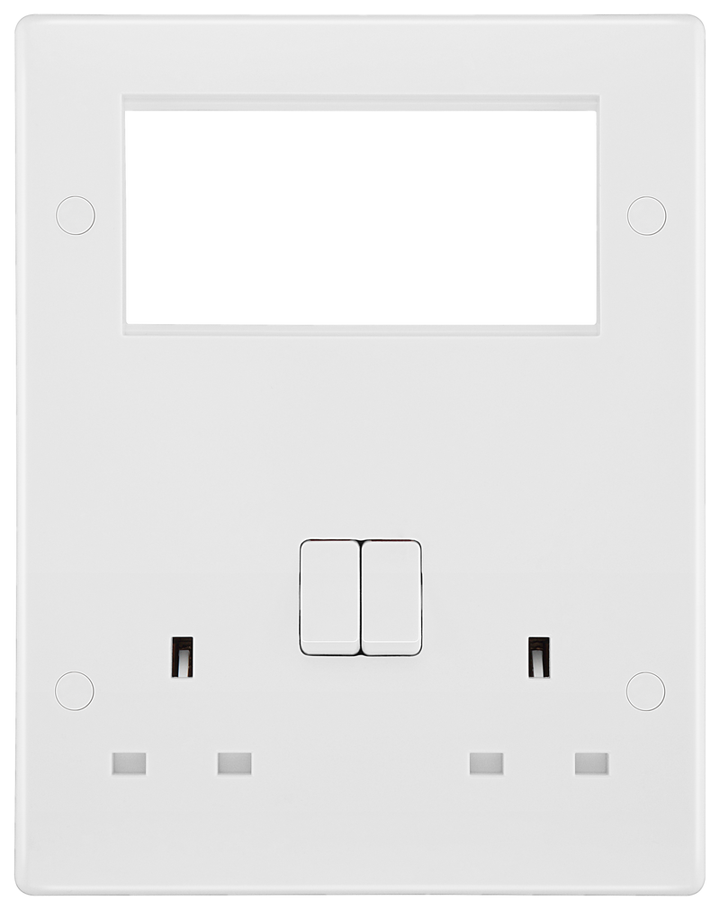 BG Electrical 800 Series - Double, switched, double pole, 4 Euro Module