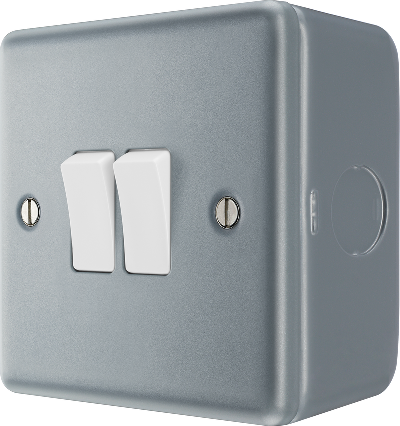BG Electrical Metal Clad - Double, 2 way switch