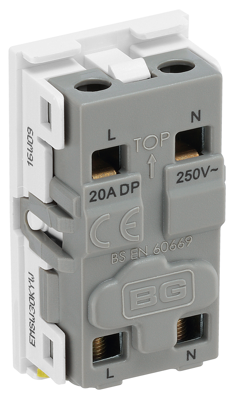 BG Electrical Grid - 4 module, rectangular
