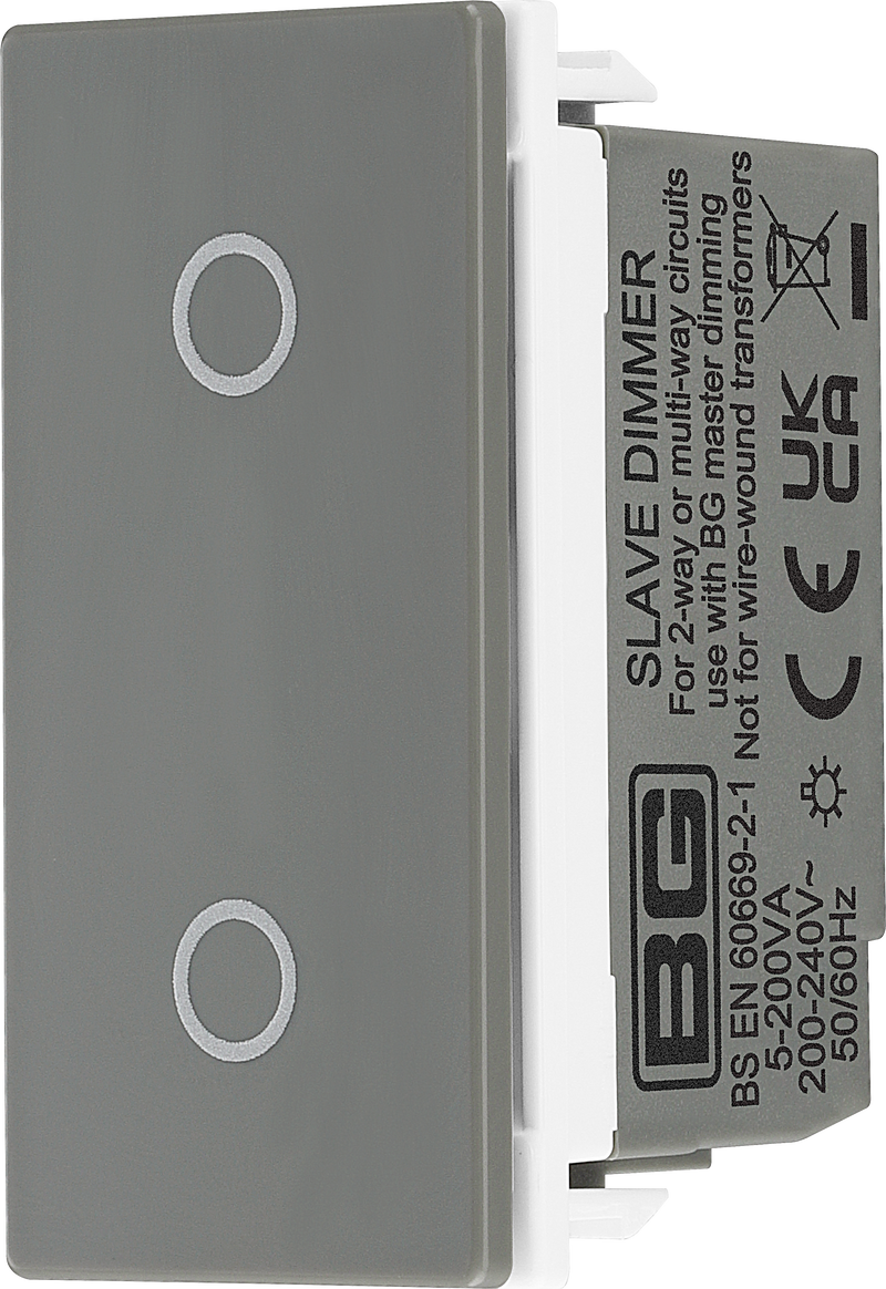 BG Electrical Euro Module - Touch LED dimmer secondary
