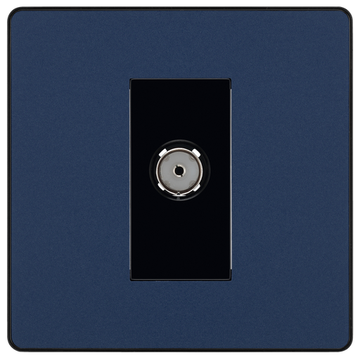 BG Electrical Evolve Matt Blue - Single, co-axial