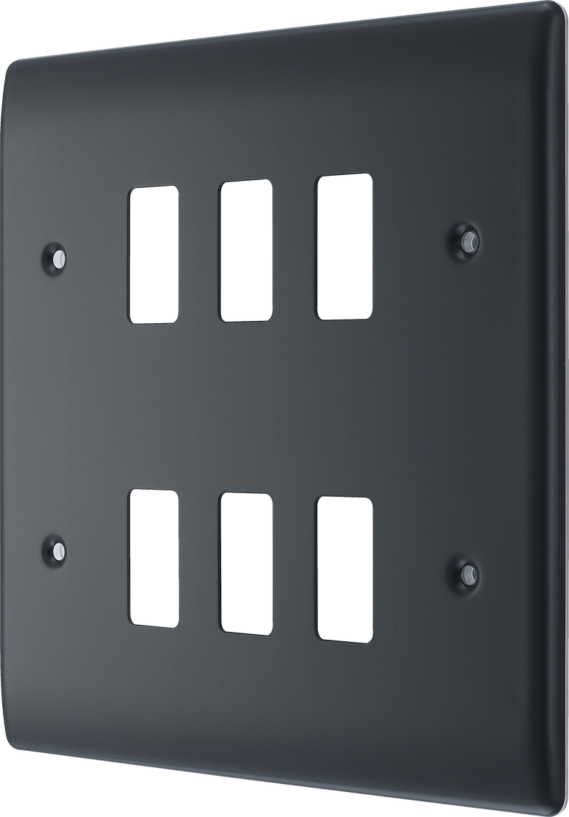BG Electrical Grid - 6 module, square