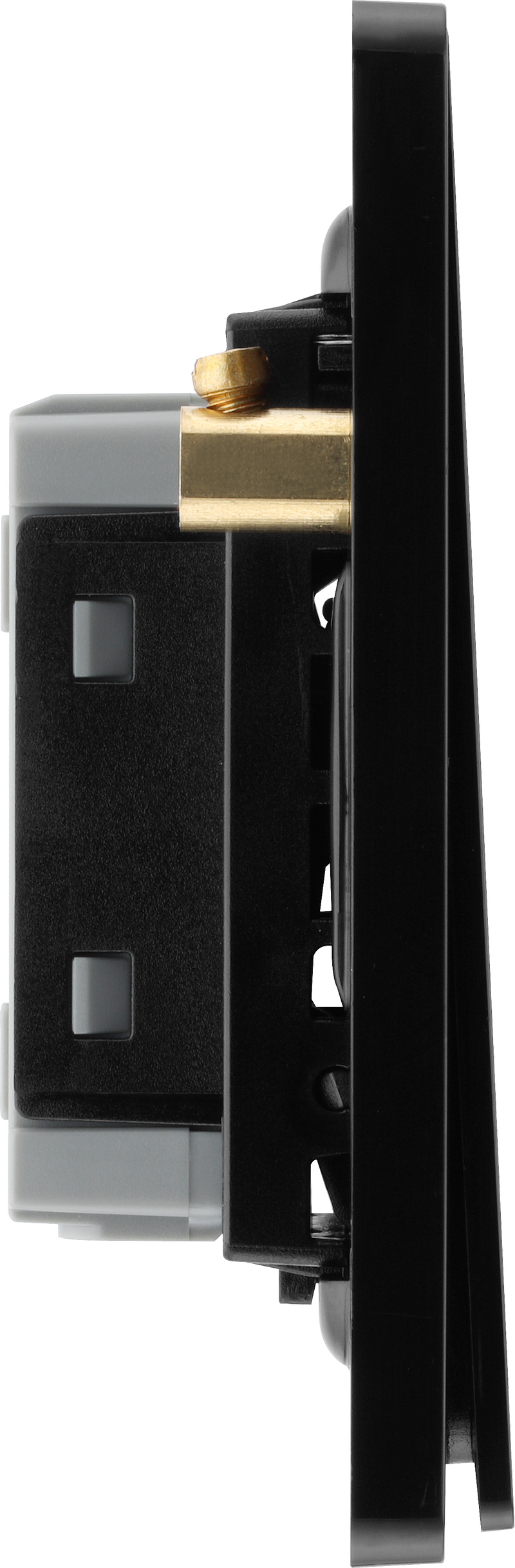 BG Electrical Evolve Matt Grey - Single, 2 way switch, edge rocker