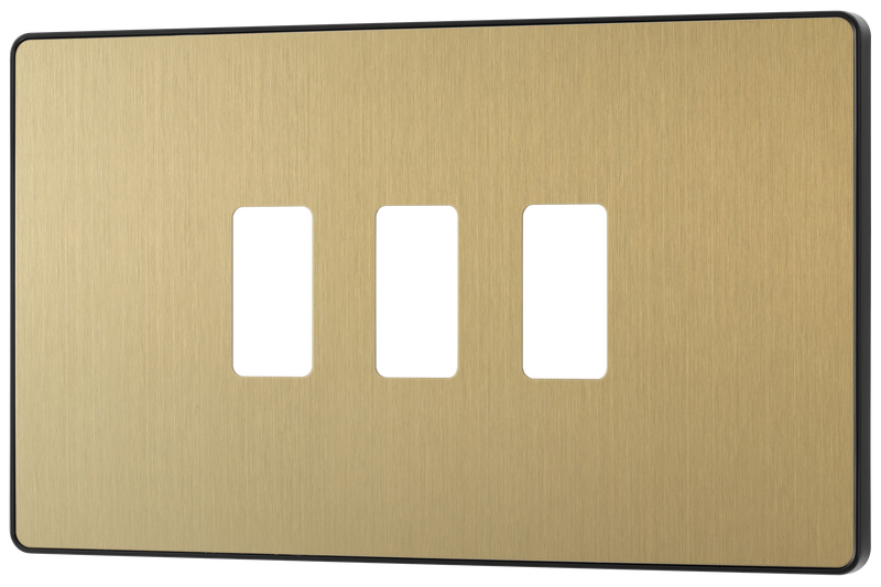 BG Electrical Grid - 3 module, rectangular