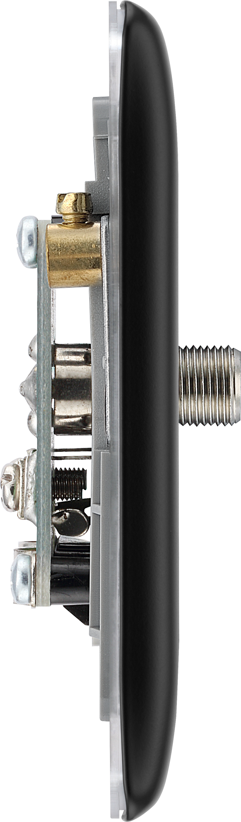 BG Electrical Nexus Metal Matt Black - Double satellite and co-axial