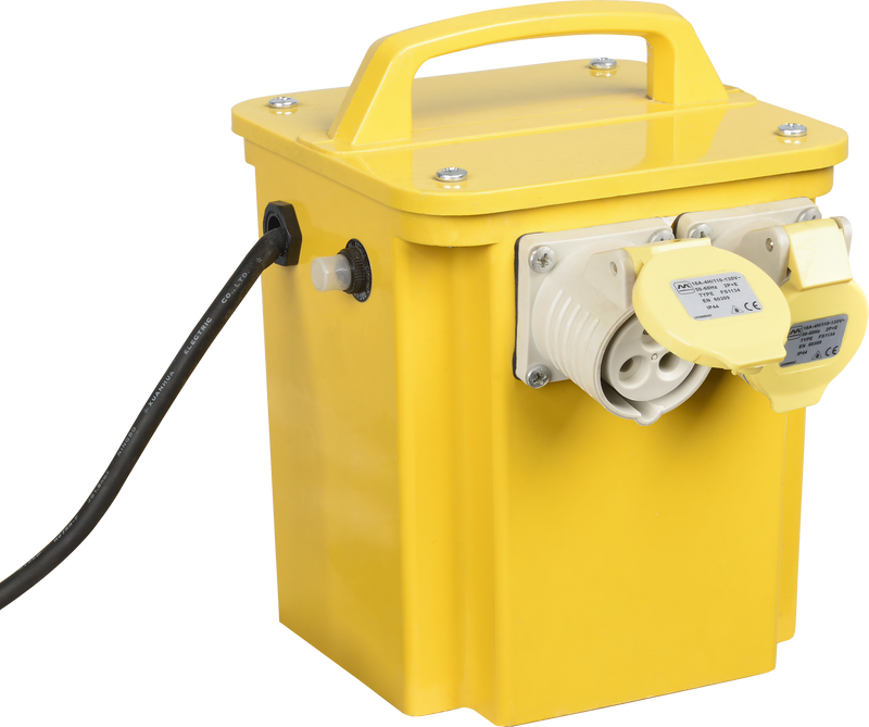 Masterplug Site - 110V 3.3KVA, 2 Sockets, 1.5m, 16A, Yellow