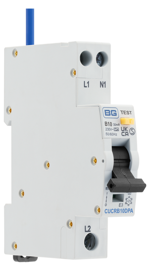 BG Circuit Protection RCBO - Bidirectional 10A B Curve RCBO Type A 2P 1 Module