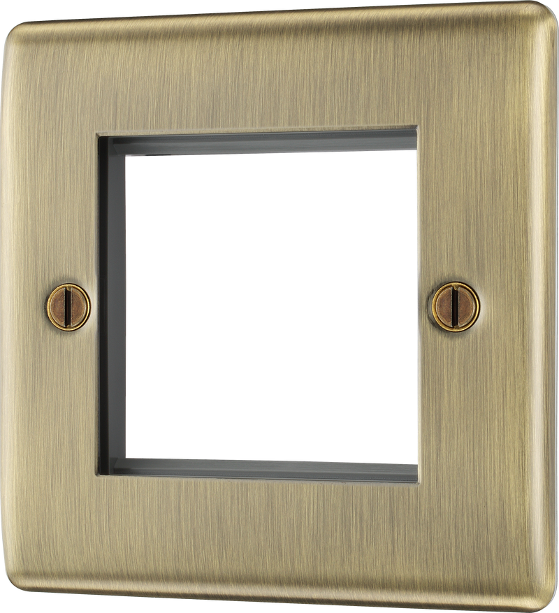 BG Electrical Euro Module - 2 module - square