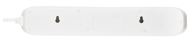 Masterplug USB - USB A + C 10.5W, 4 Sockets, 4m, 13A, White