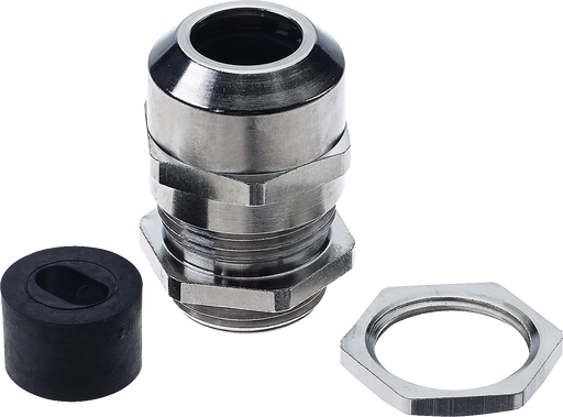 BG Electrical Contractor - Brass gland kit, 1 - 1.5mm flat cable, cable insert and locknut