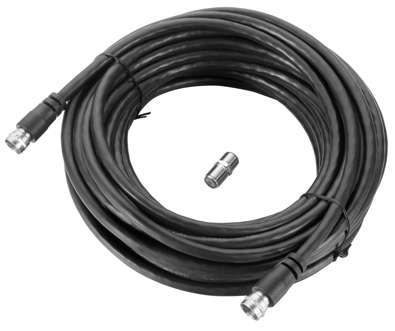 Ross Cable Accessories - Satellite F-Sat cable with coupler (10m, black)