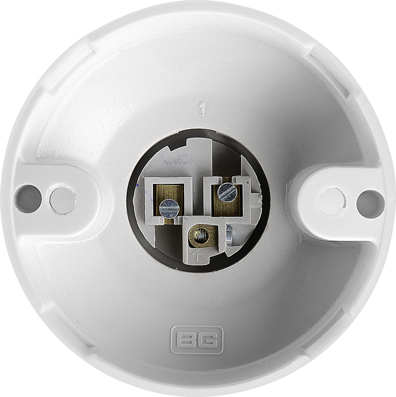 BG Electrical Ceiling Accessories - 3 terminals, short skirt
