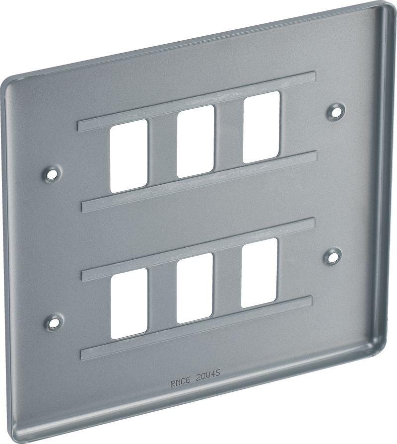 BG Electrical Grid - 6 module, square