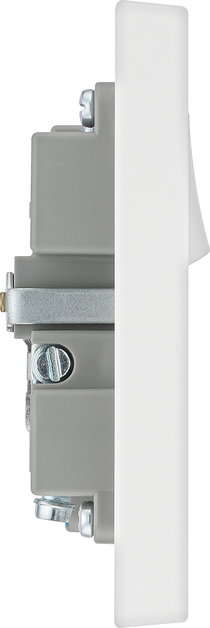 BG Electrical 900 Series - Single switched, single pole, with 2 x USB A