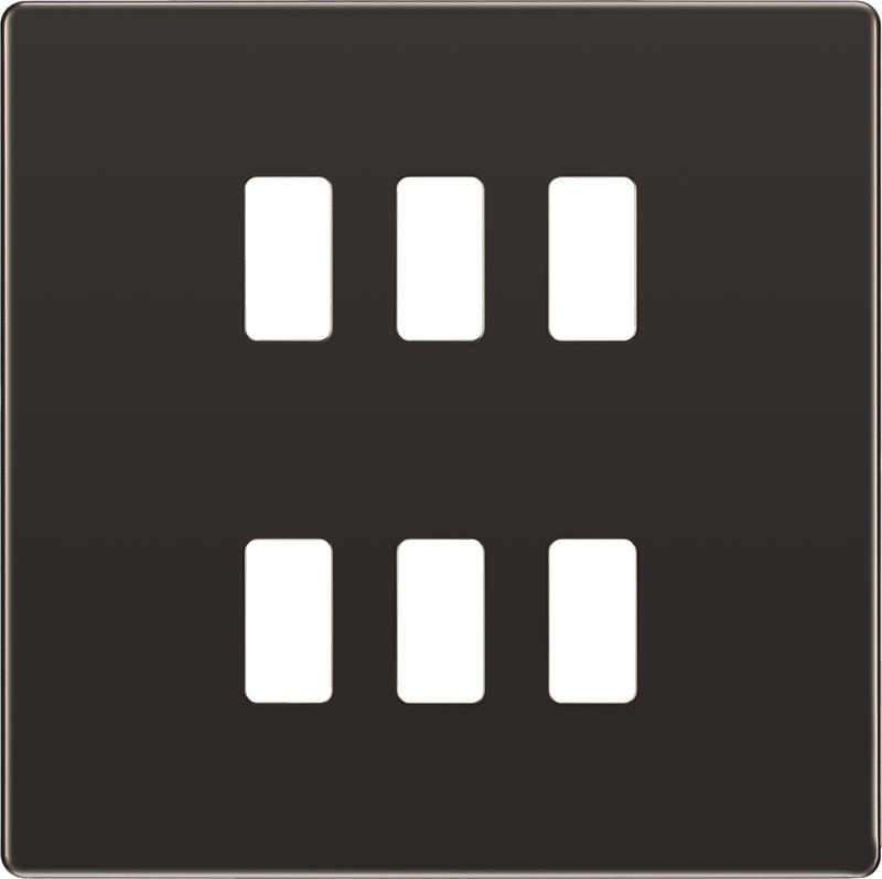 BG Electrical Grid - 6 module, square