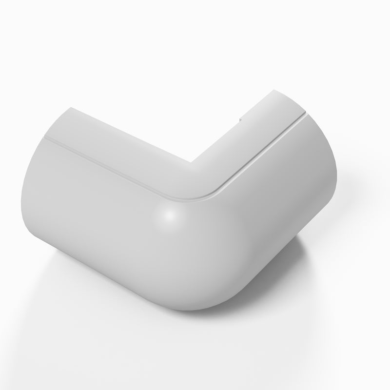 D-Line Trunking - 50x25mm White External Bend
