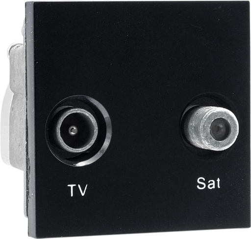 BG Electrical Euro Module - TV and satellite - IEC male radio IEC female
