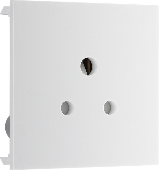 BG Electrical Euro Module - 2A round pin, unswitched socket