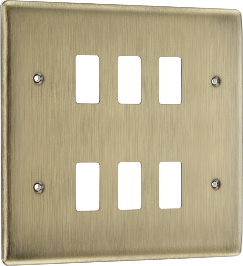 BG Electrical Grid - 6 module, square