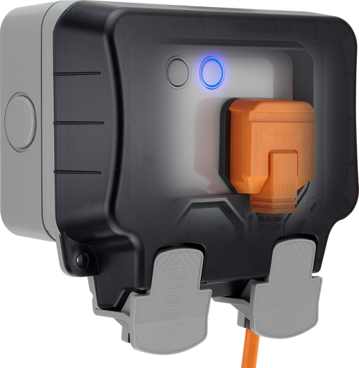 BG Electrical Smart Power - Smart weatherproof double 13A outdoor socket