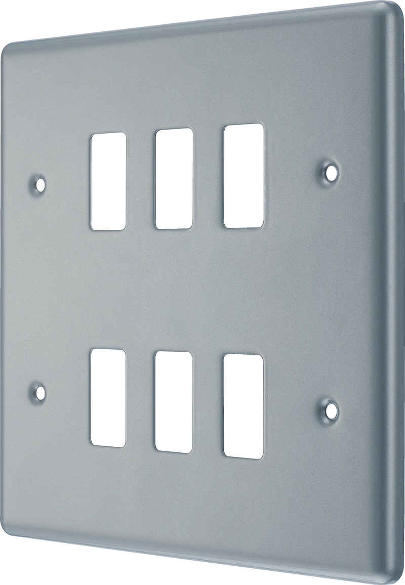 BG Electrical Grid - 6 module, square
