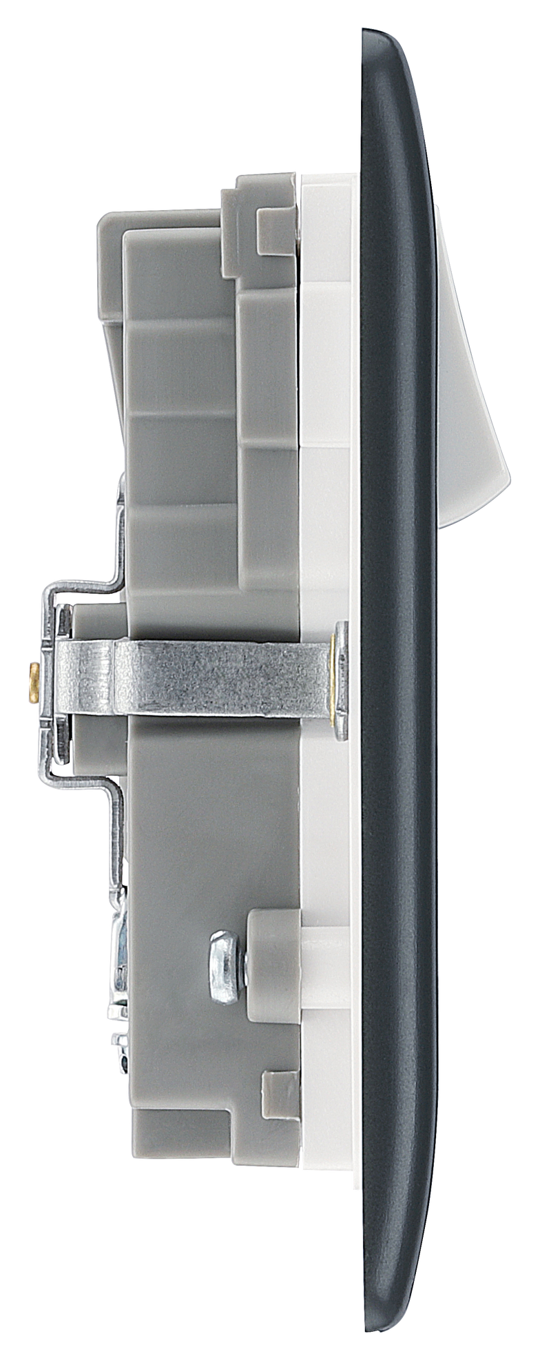 BG Electrical Part M - Double switched, single pole, with 2 x USB A