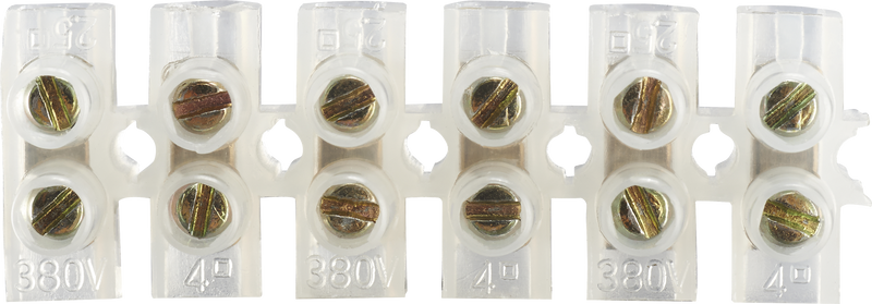 BG Electrical Contractor - 2.5A terminal strip, 6 way