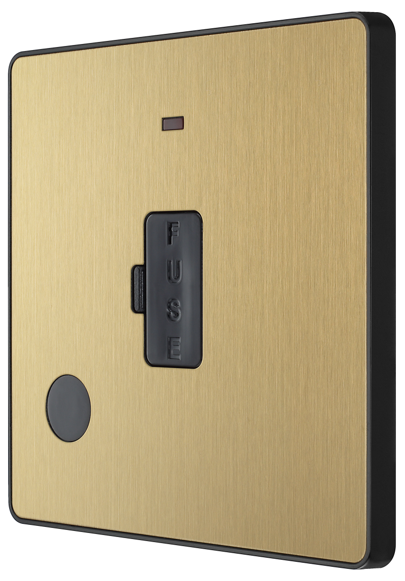 BG Electrical Evolve Satin Brass - Unswitched and fused