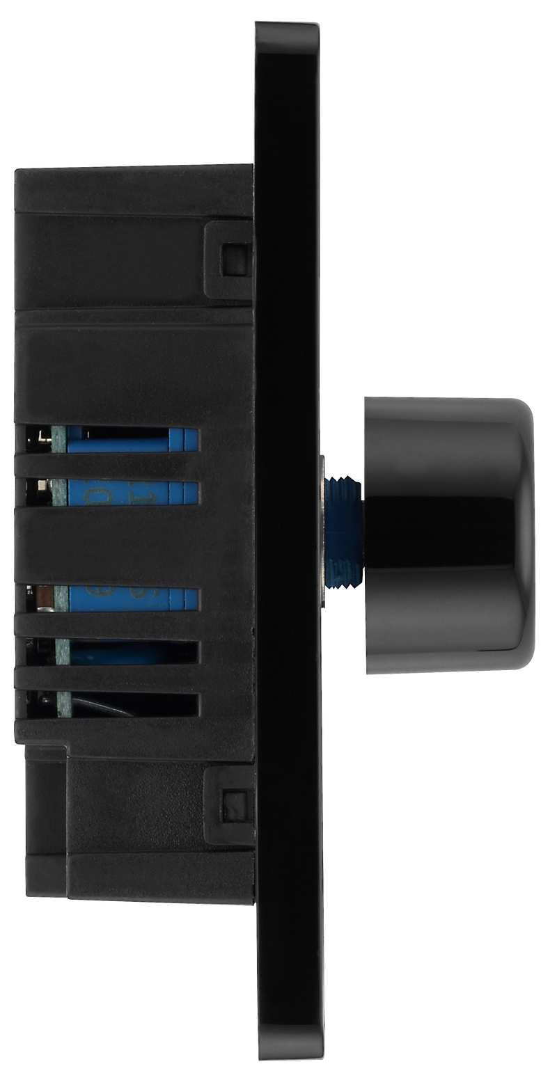 BG Electrical Evolve Matt Blue - Double, 2 way push 200W