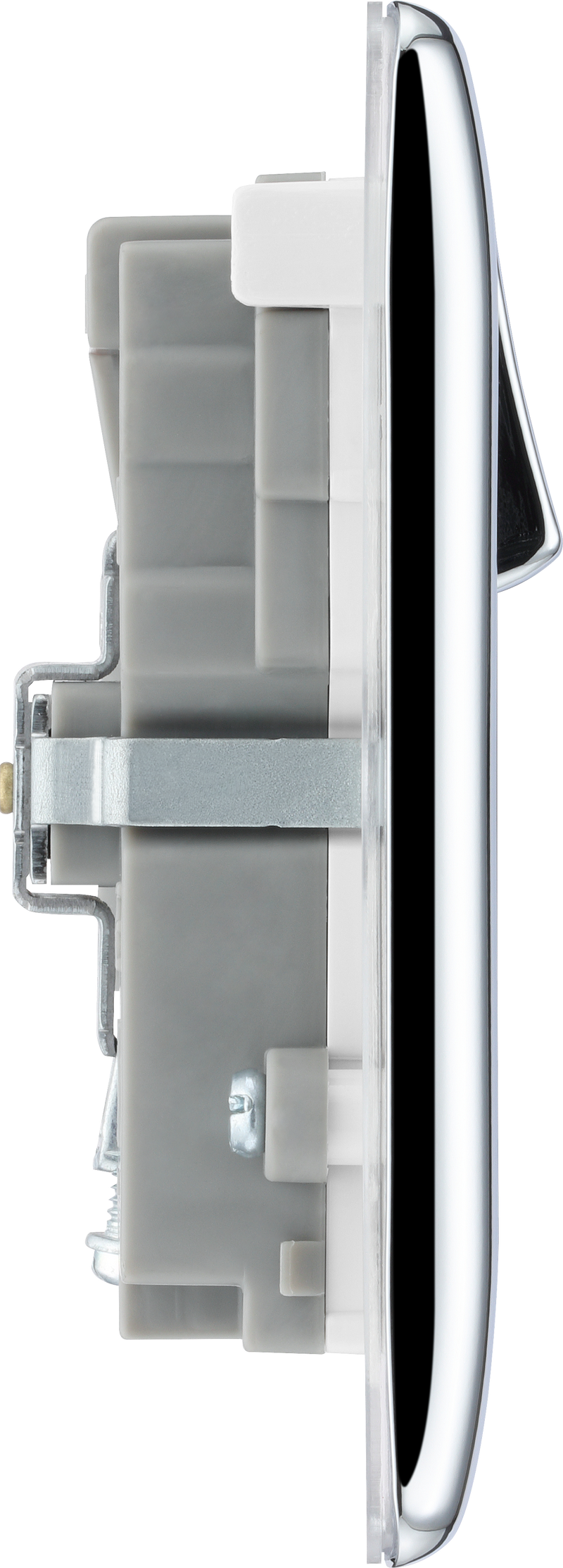 BG Electrical Nexus Metal Polished Chrome - Double switched single pole, with USB A + C (45W)