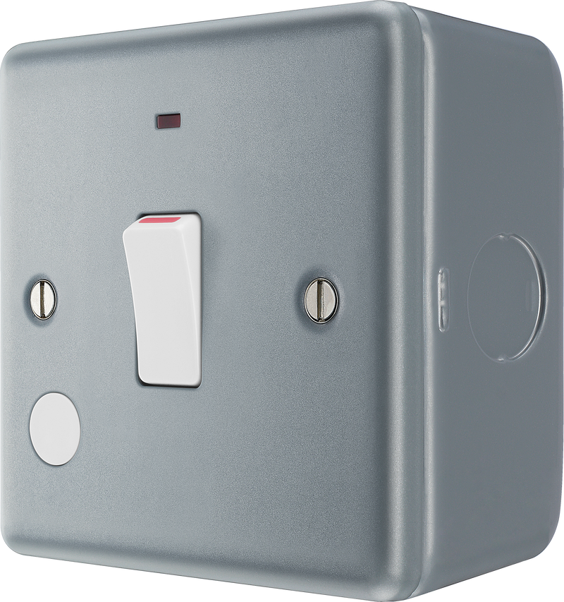 BG Electrical Metal Clad - 20A, double pole, with indicator