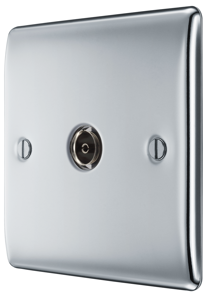 BG Electrical Nexus Metal Polished Chrome - Single, co-axial