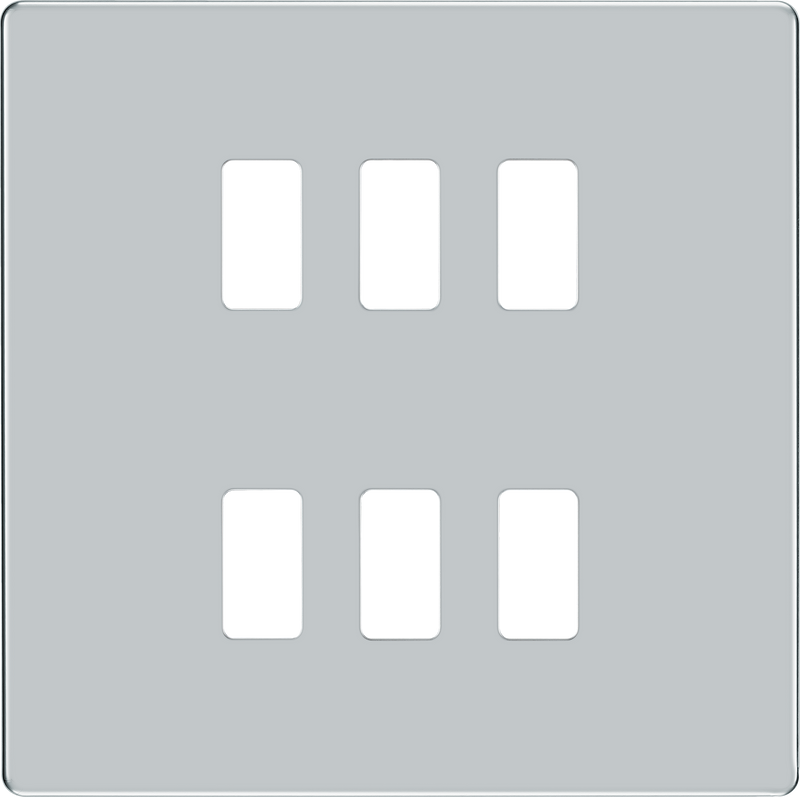 BG Electrical Grid - 6 module, square