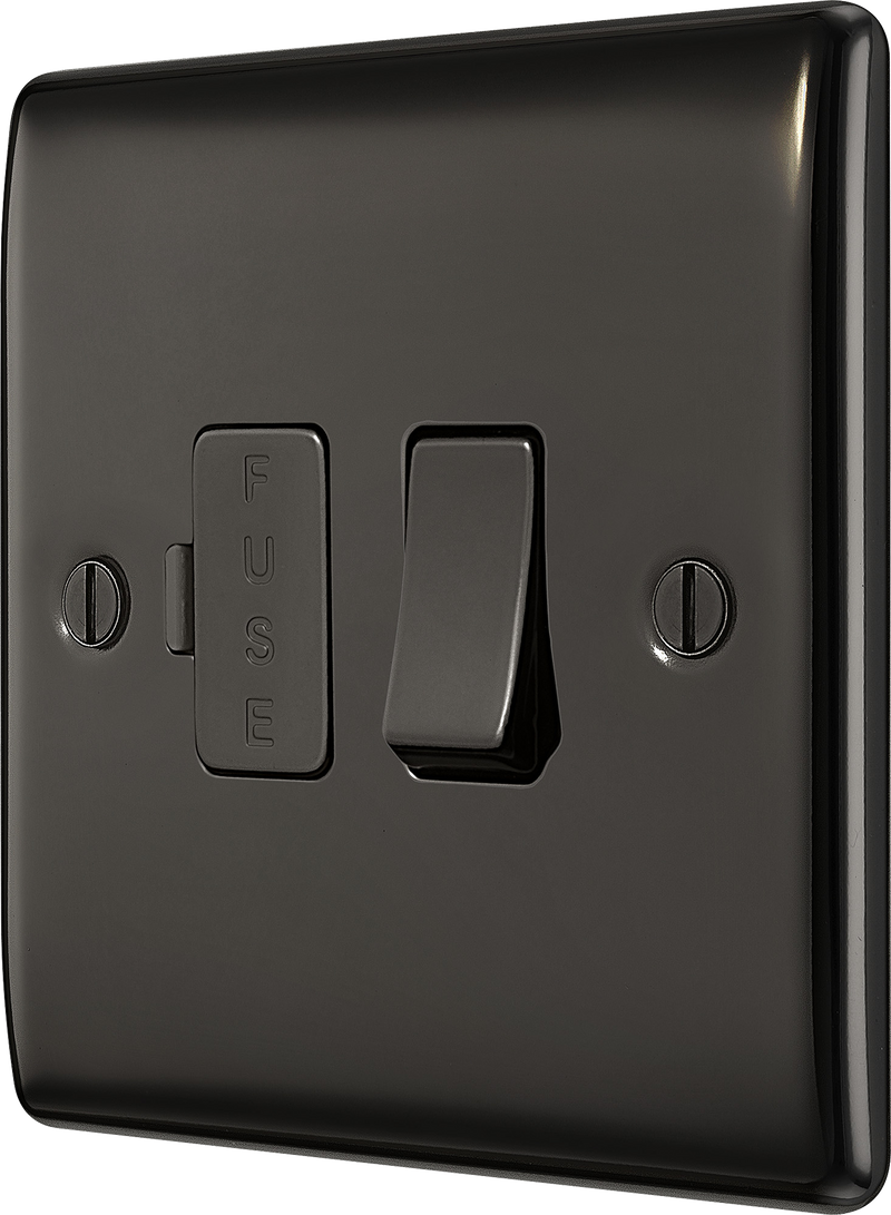 BG Electrical Nexus Metal Black Nickel - Switched and fused