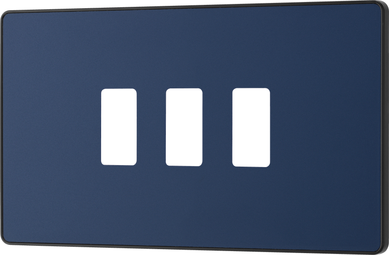 BG Electrical Grid - 3 module, rectangular