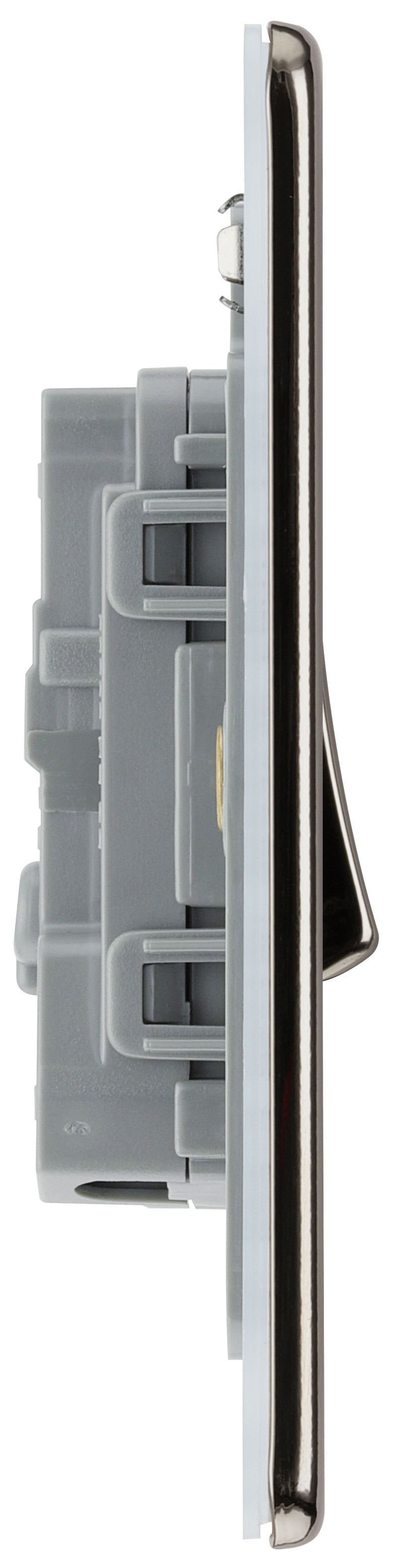 BG Electrical Flatplate Screwless Black Nickel - Single 2 way switch