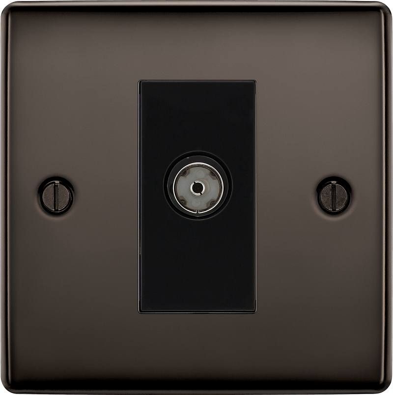 BG Electrical Nexus Metal Black Nickel - Single, isolated, co-axial