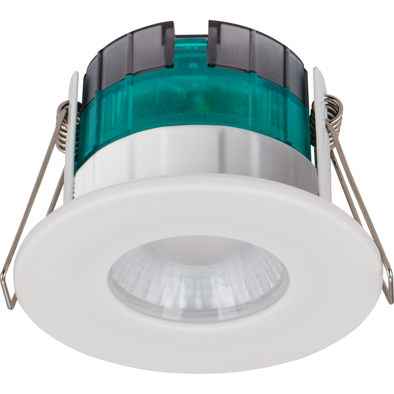 Luceco Ftype Essence - FType Essence Fire Rated Downlight 5W 550lm 4000K Dimmable IP65 White bezel - Flat