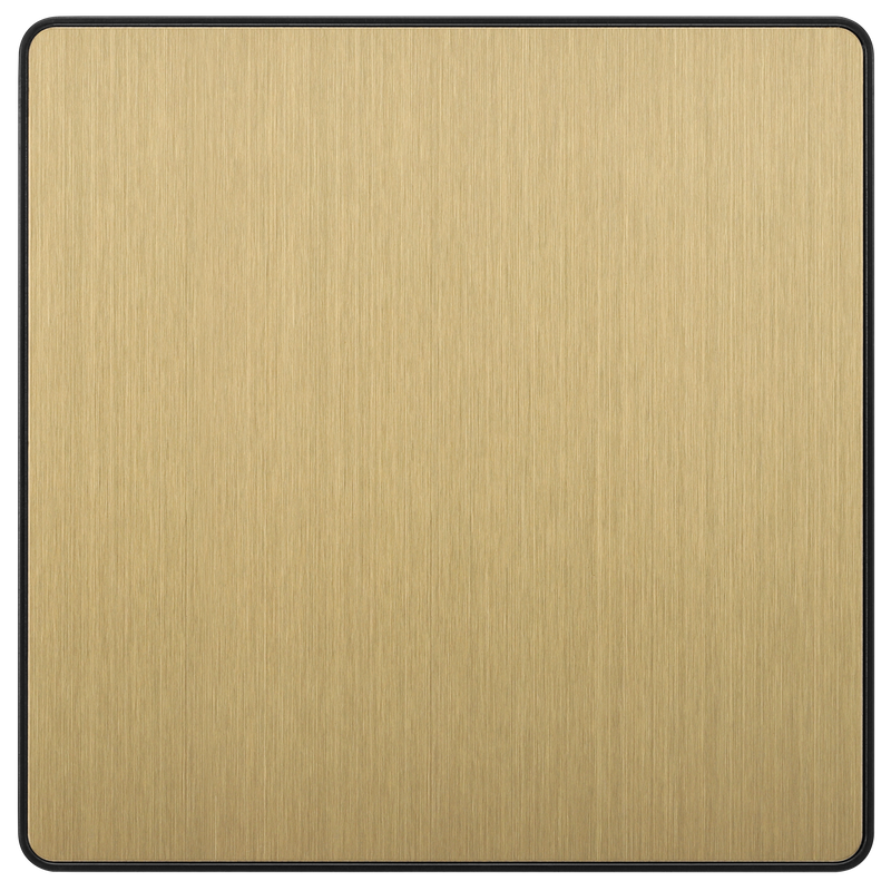 BG Electrical Evolve Satin Brass - Single, blank plate