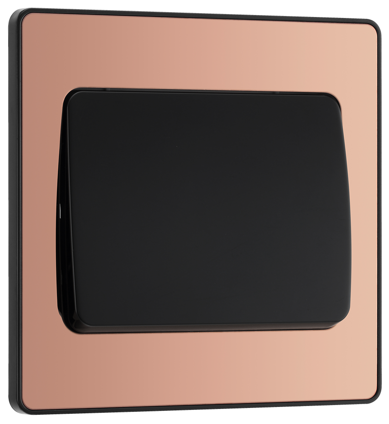 BG Electrical Evolve Polished Copper - Single, 2 way switch, wide rocker