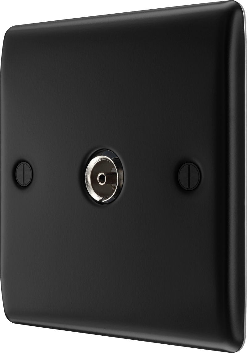 BG Electrical Nexus Metal Matt Black - Single, co-axial