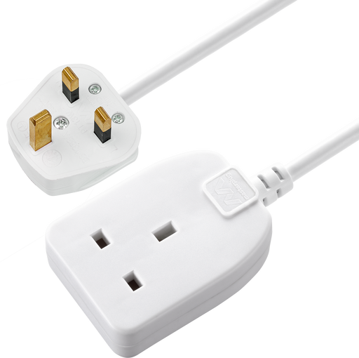 Masterplug Basic - 1 Socket, 5m, 13A, White