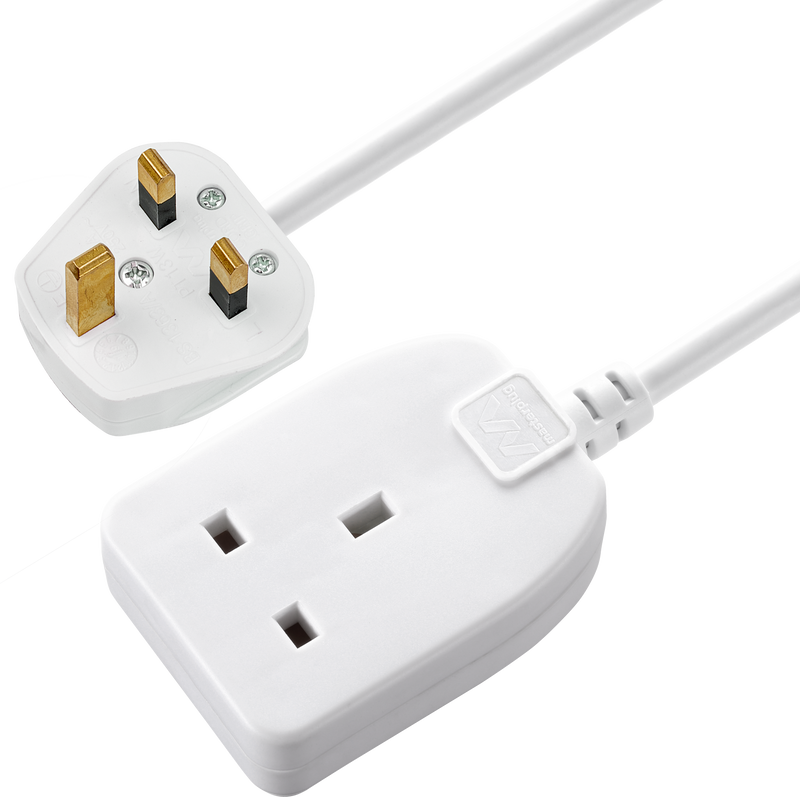 Masterplug Basic - 1 Socket, 5m, 13A, White