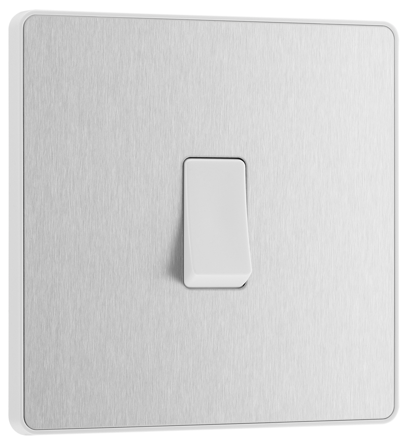 BG Electrical Evolve Brushed Steel - Single, 2 way switch