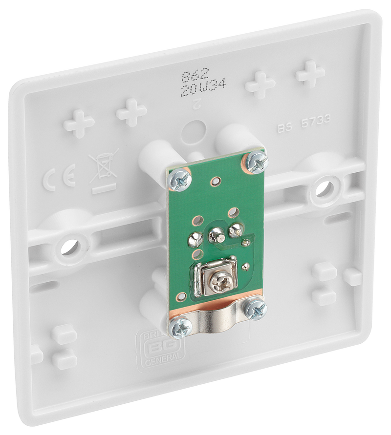 BG Electrical 800 Series - Single, isolated, co-axial