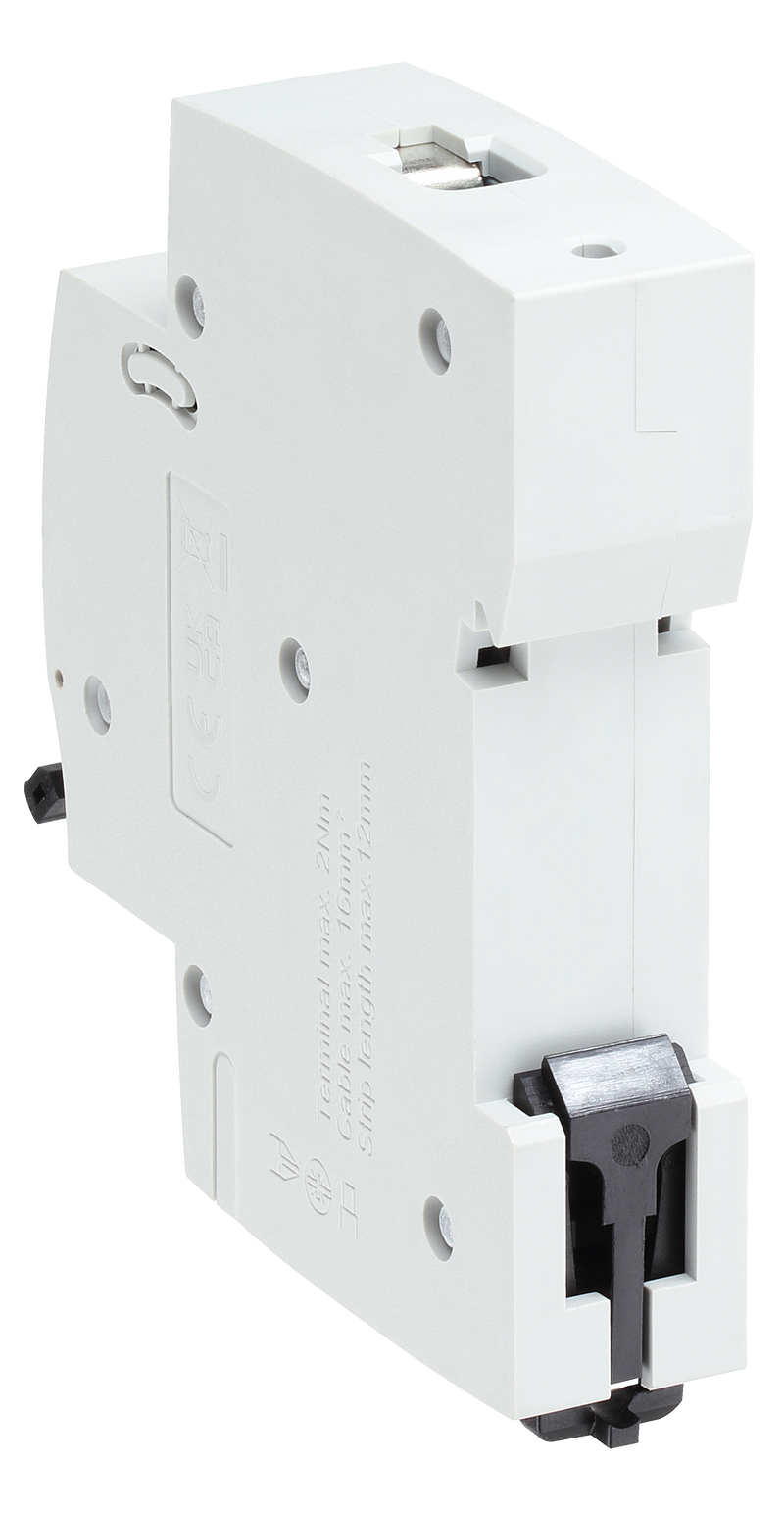 BG Circuit Protection MCB - Bidirectional 6A, C Curve, MCB, Single Pole, 6kA,1 module