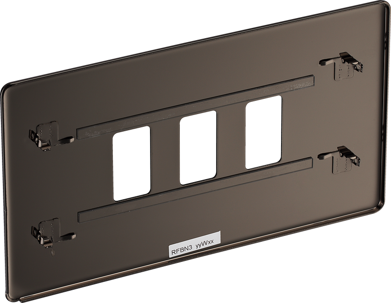 BG Electrical Grid - 3 module, rectangular