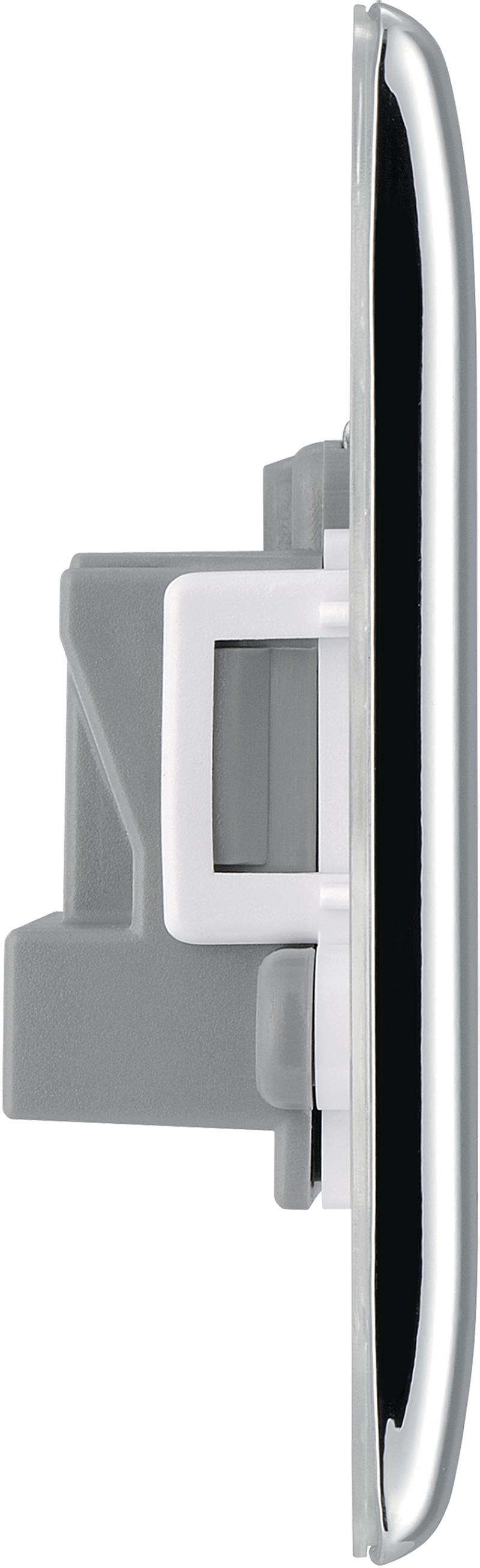 BG Electrical Nexus Metal Polished Chrome - 5A, single, unswitched, round pin