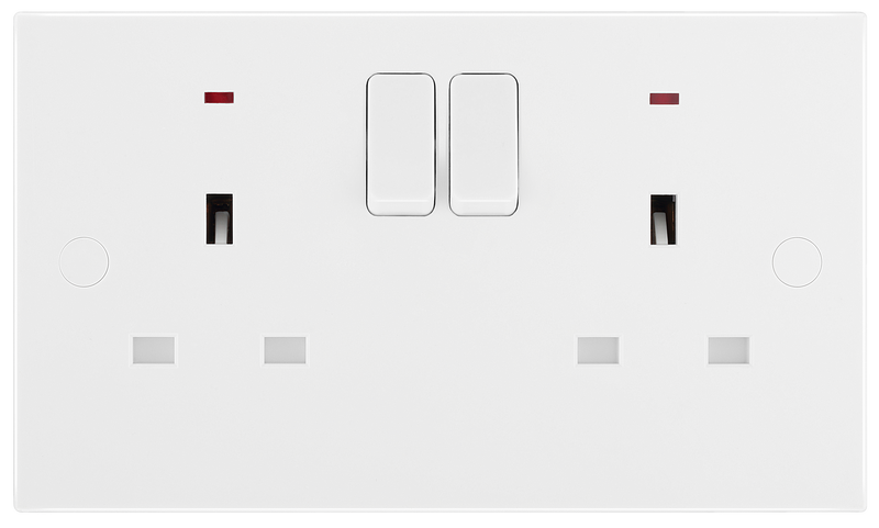BG Electrical 900 Series - Double, switched single pole, with indicators