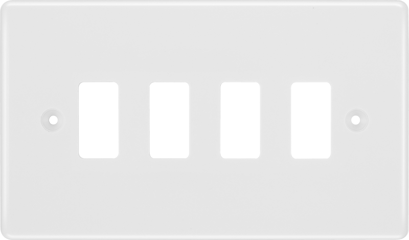 BG Electrical Grid - 4 module, rectangular